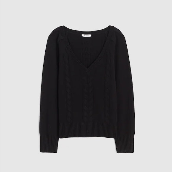Madewell V-Neck Pullover Sweater in Merino Wool - still in stores!! - Picture 2 of 3